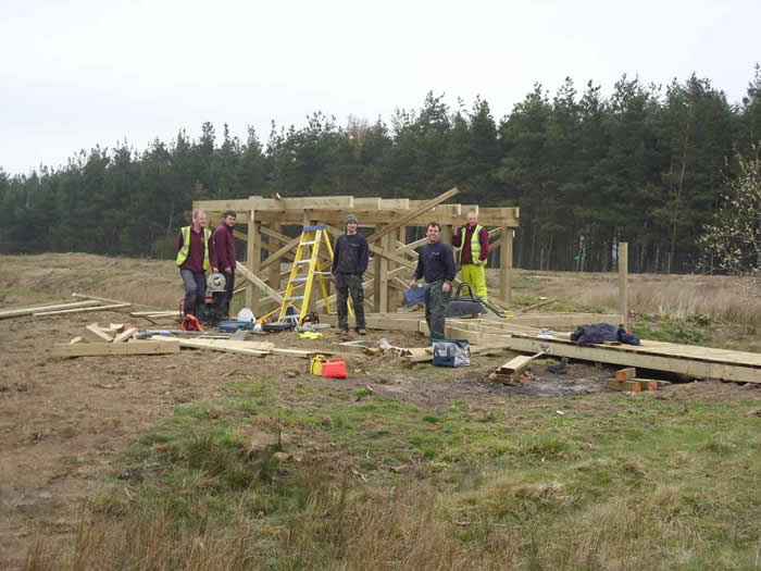 Construction of the hide